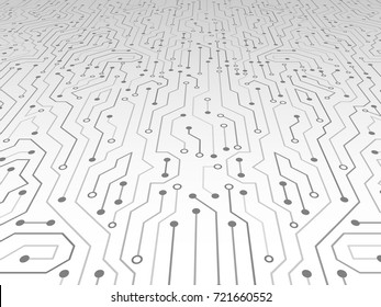 High-tech technology abstract background. Abstract 3D circuit board. Futuristic vector illustration.