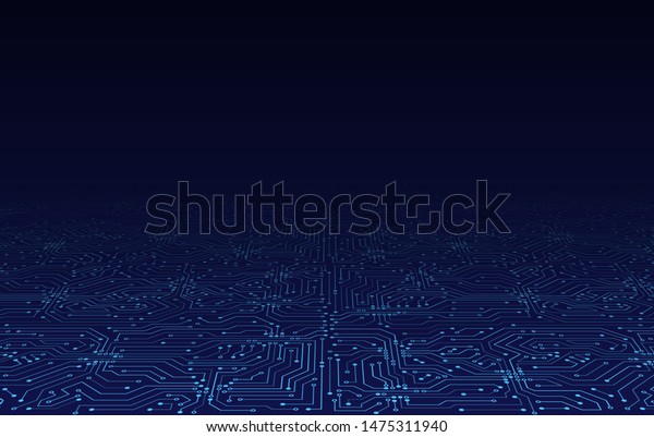 High-tech technology\
abstract background. Abstract 3D circuit board. Futuristic vector\
illustration.