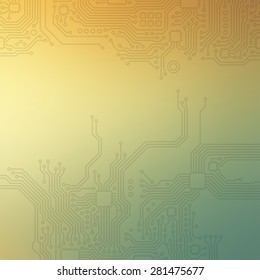 High-tech technology abstract background. Vector graphic template.