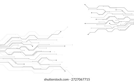 Fondo de tecnología de alta tecnología. Placa de circuito, placa de circuito futurista moderna Abstractas de la tecnología de la ciencia digital.