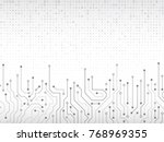 High-tech technology background texture. Circuit board vector illustration.