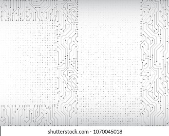 High-tech technology background texture. Circuit board vector illustration.