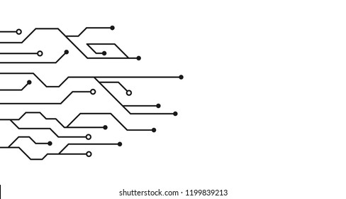 High-tech technology background texture. Circuit board vector illustration. Chip vector background