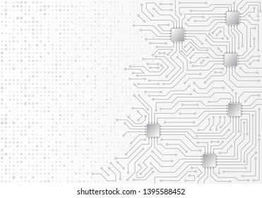 Textura de fondo de tecnología de alta tecnología. Ilustración vectorial de la placa de circuito.