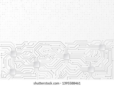 High-tech technology background texture. Circuit board vector illustration.