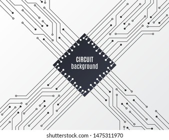 High-tech technology background texture. Circuit board minimal pattern. Science vector illustration. Abstract digital modern concept style.