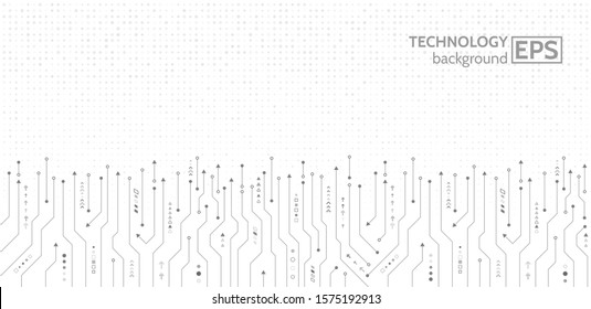 High-tech technology background texture. Circuit board minimal pattern. Science vector illustration. Abstract digital modern concept style.