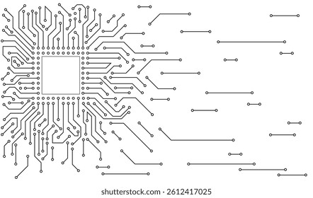 High-tech technology background texture. Circuit board vector illustration