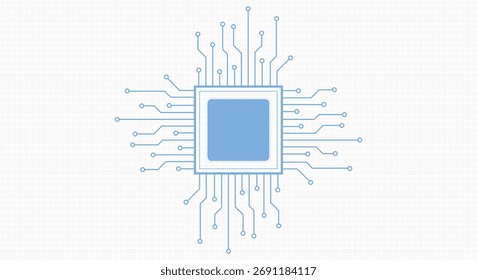 High-tech technology background texture. Circuit board vector illustration.