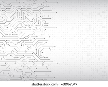 High-tech technology background texture. Circuit board vector illustration.