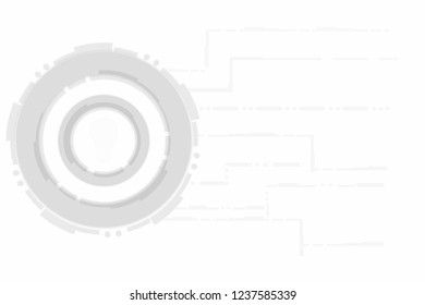 Hightech technology white concept background vector eps10