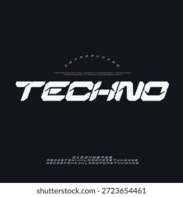 A high-tech vector logo featuring Nexokora Techno, perfect for engineering and industrial automation firms.