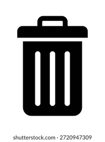 High-Visibility Yellow Deposit Trash Here Facility Sign with Universal Black Garbage Bin Silhouette - Professional Vector Asset