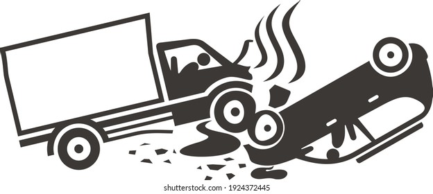 交通事故 シルエット のイラスト素材 画像 ベクター画像 Shutterstock