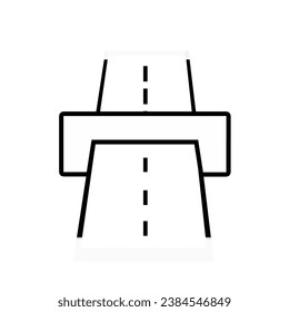 Highway bridge icon.  Element of transportation icon for mobile concept and web apps. Vector illustration.
