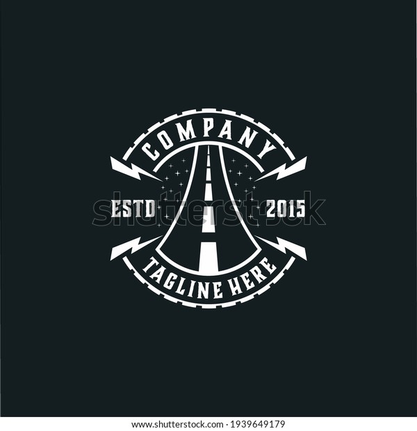 Highway company logo hipster\
design