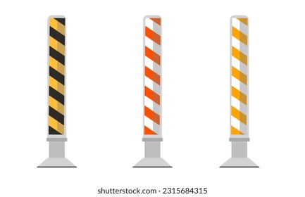 highway cone vector, croos way, caution