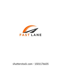 Highway Fast Lane Modern Logo Design