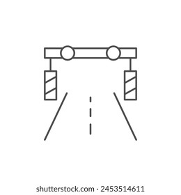 Symbol für Gate-Linienkontur der Autobahn