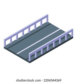 Highway icon. Isometric of highway vector icon for web design isolated on white background