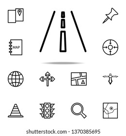 highway icon. Navigation icons universal set for web and mobile on white background