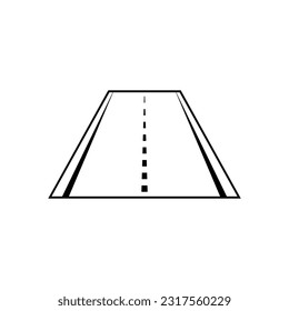 Highway Icon. Runway, Road Symbol.
