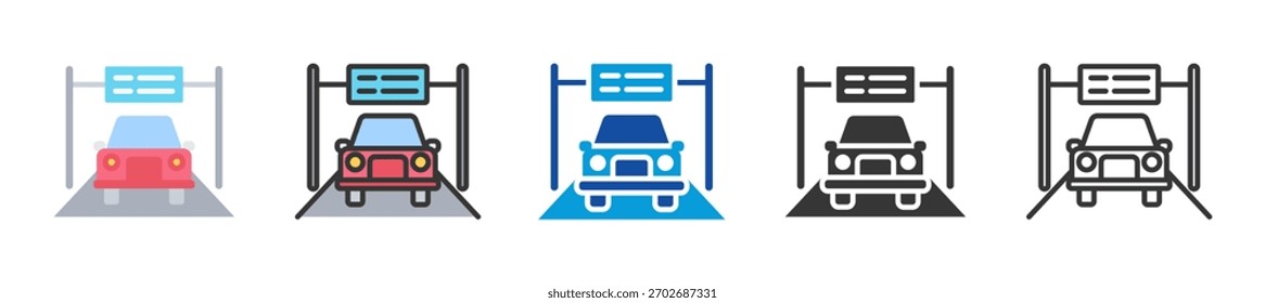 Conjunto de iconos de autopista Estilo múltiple Varias colecciones