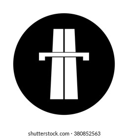 Highway icon vector