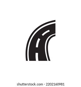highway icon vector illustration logo design