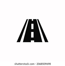 Highway icon vector on a white background
