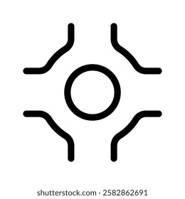 Highway Icon Vector Symbol Design Illustration