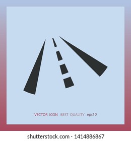 highway icon, web design element, stock vector