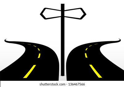 highway isolated on the white