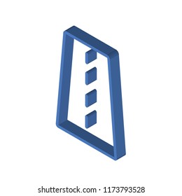 Highway isometric left top view 3D icon