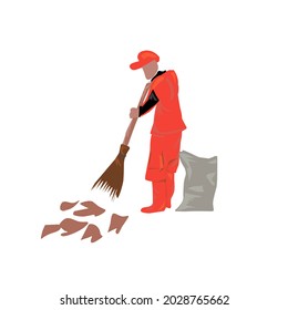 highway janitor vector , illustration 