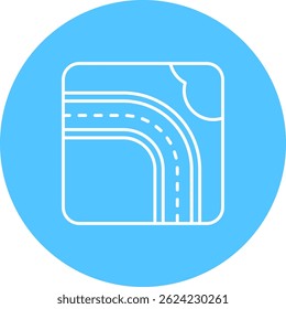 Highway Line vector Icon Design