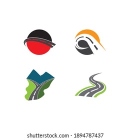Highway logo and symbol illustration vector design