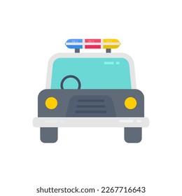 Icono de la policía de carreteras en vector. Logotipo
