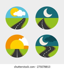 highway road  design, vector illustration eps10 graphic 