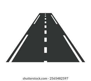 highway road icon.  asphalt road vector