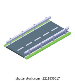 Highway road icon isometric vector. Street city. Traffic empty