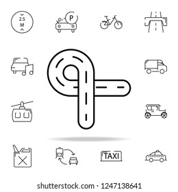 highway road icon. transportation icons universal set for web and mobile