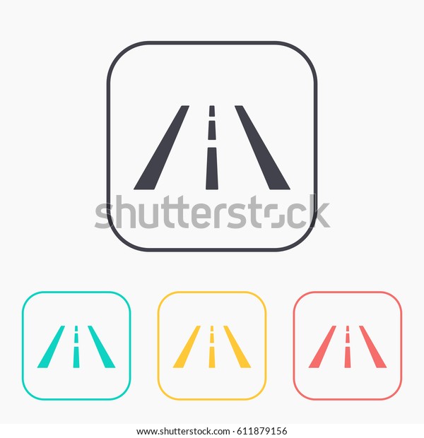 Highway road
lanes vector hmi dashboard flat
icon
