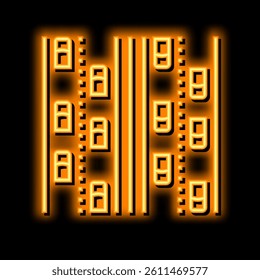 highway road neon light sign vector. highway road illustration