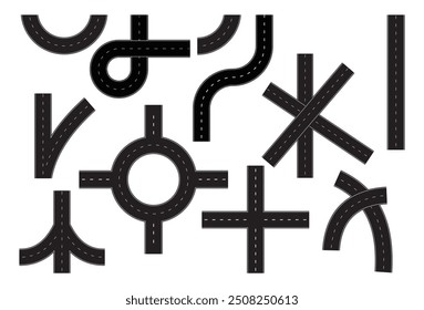 highway road sign path graphic design illustration black white top view