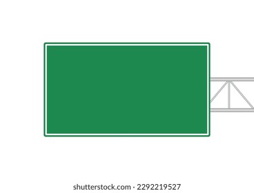 Highway road sign. Traffic Sign. Street traffic Sign. Vector Illustration Isolated on White Background.