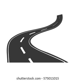 Highway road street icon vector illustration graphic design