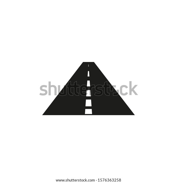 Highway, road, travel icon. Vector illustration,\
flat design.