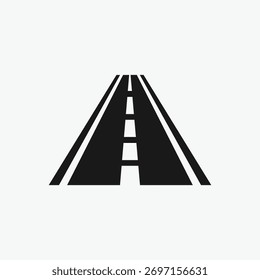 Carretera, Carreteras Y Carreteras Icon Vector