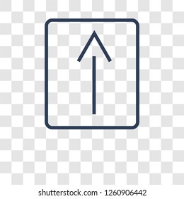 Highway sign icon. Trendy Highway sign logo concept on transparent background from Traffic Signs collection